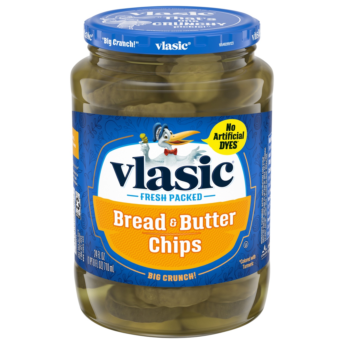 slide 1 of 8, Vlasic Bread & Butter Pickle Chips, 24 oz