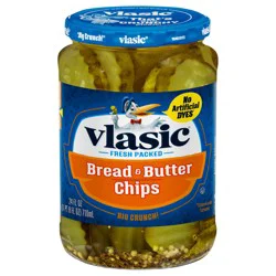 Vlasic Bread and Butter Pickle Chips, Keto Friendly, 24 fl. oz.