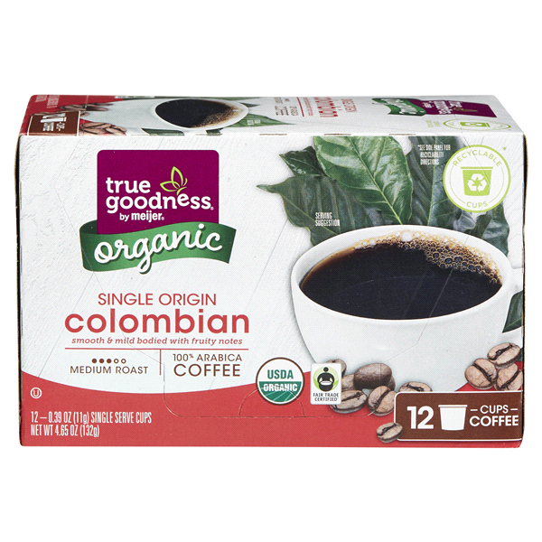 slide 15 of 29, True Goodness Org Coffee Pod Colombian - 12 ct, 12 ct