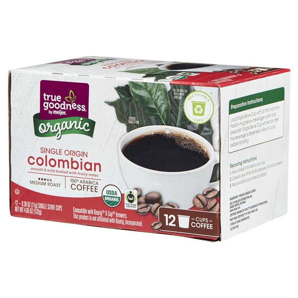 slide 11 of 29, True Goodness Org Coffee Pod Colombian - 12 ct, 12 ct