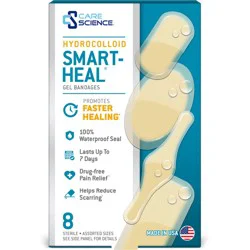 Care Science Hydrocolloid Smart Heal Gel Waterproof Bandages - Assorted