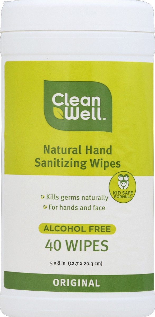 slide 1 of 3, CleanWell Hand Sanitizing Wipes 40 ea, 40 ct