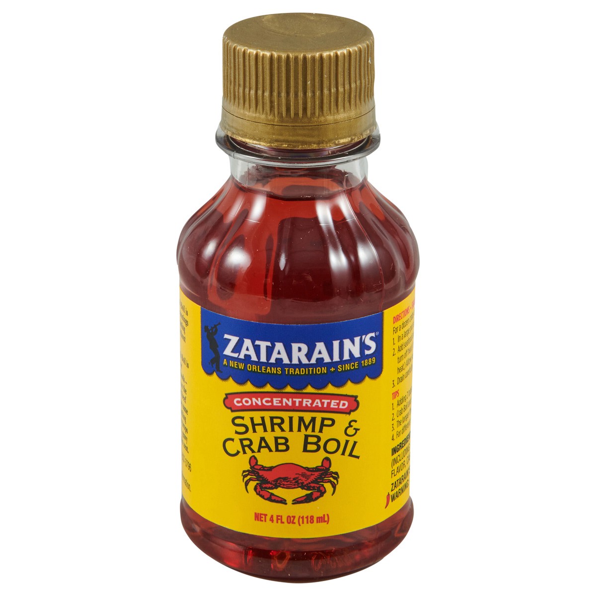 slide 1 of 7, Zatarain's Crab Boil - Liquid, 4 fl oz