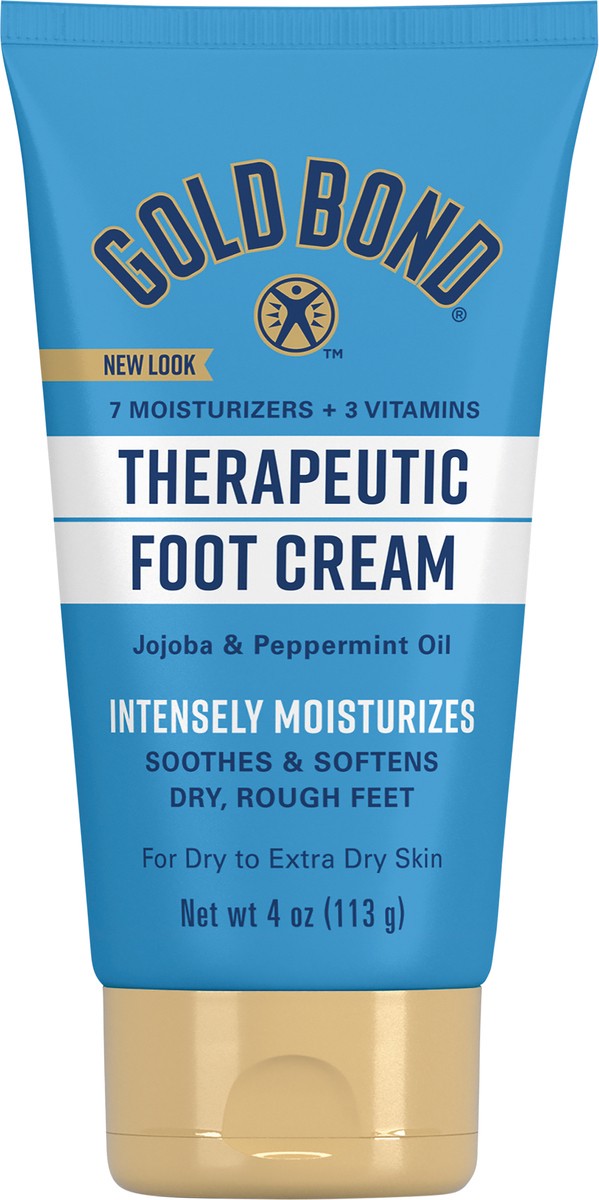 slide 2 of 5, Gold Bond Therapeutic Foot Cream (4 Oz), Triple Action, 4 oz