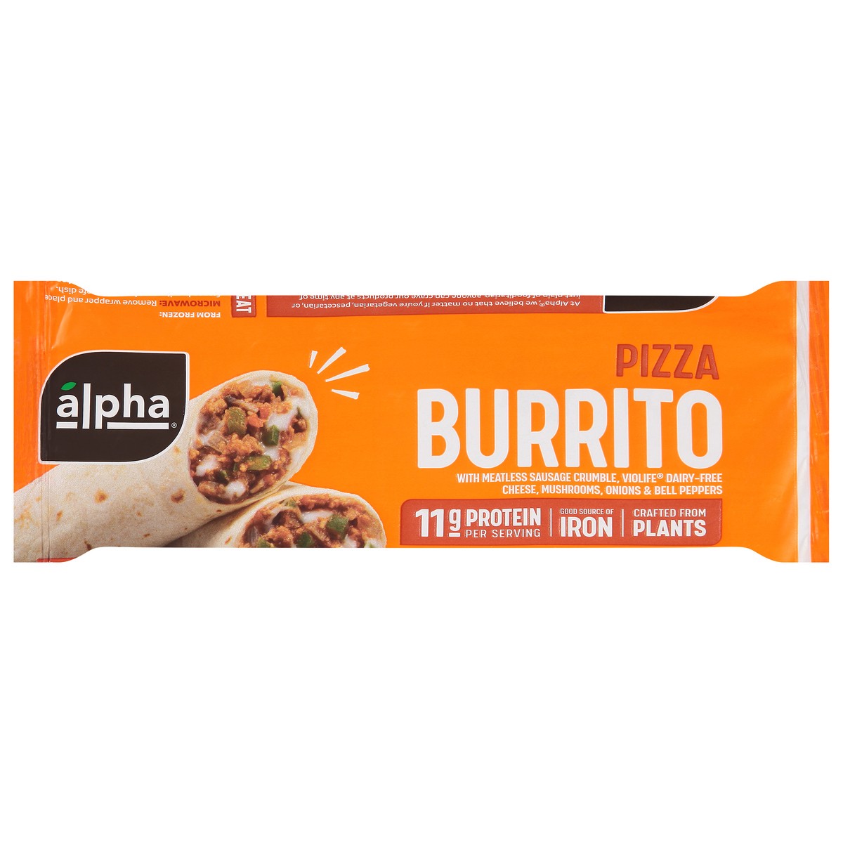 slide 1 of 9, Alpha Pizza Burrito 5 oz, 5 oz