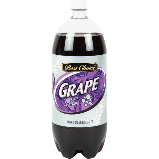 slide 1 of 1, Best Choice Grape Soda, 67.6 fl oz