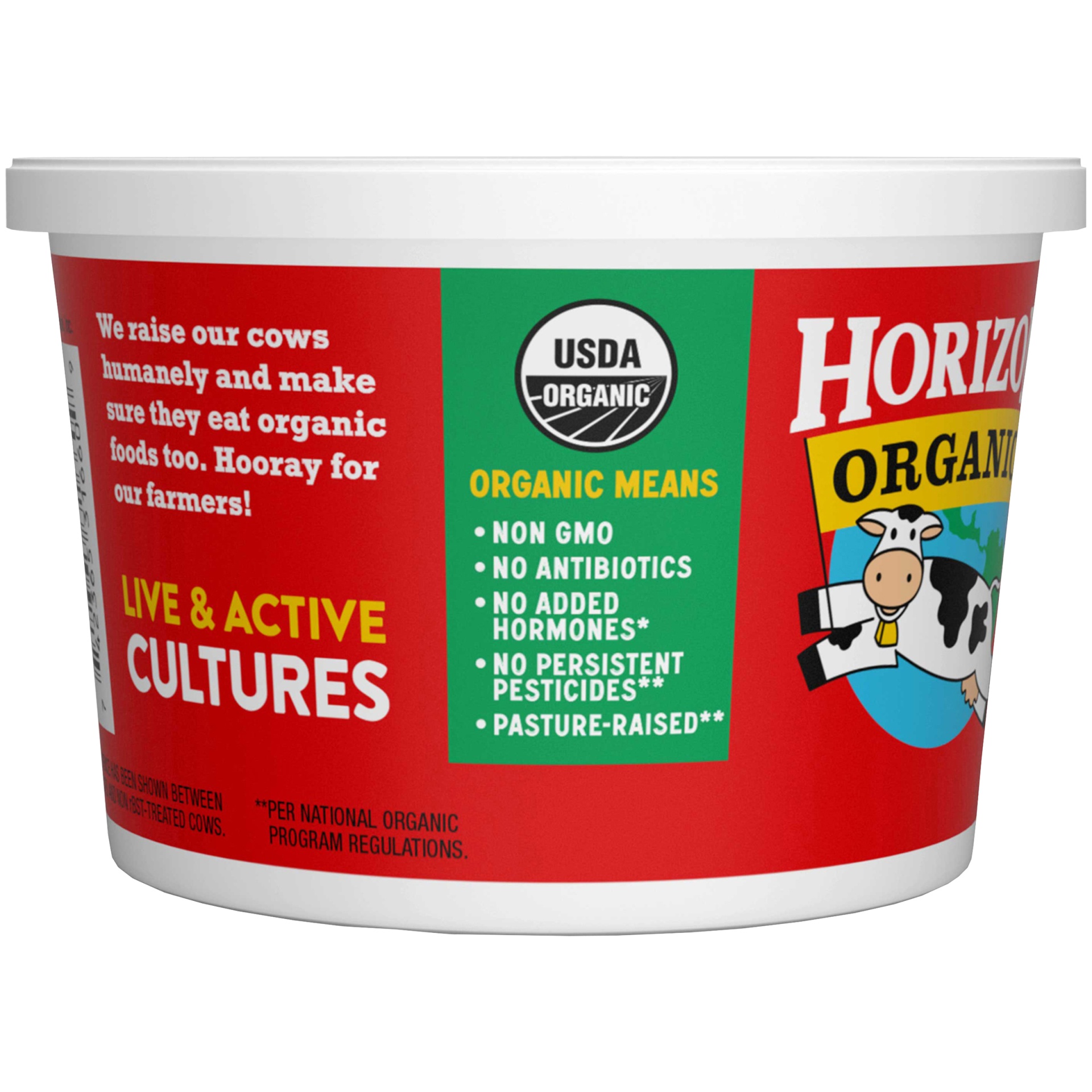 slide 3 of 6, Horizon Organic Cultured Sour Cream, 16 oz