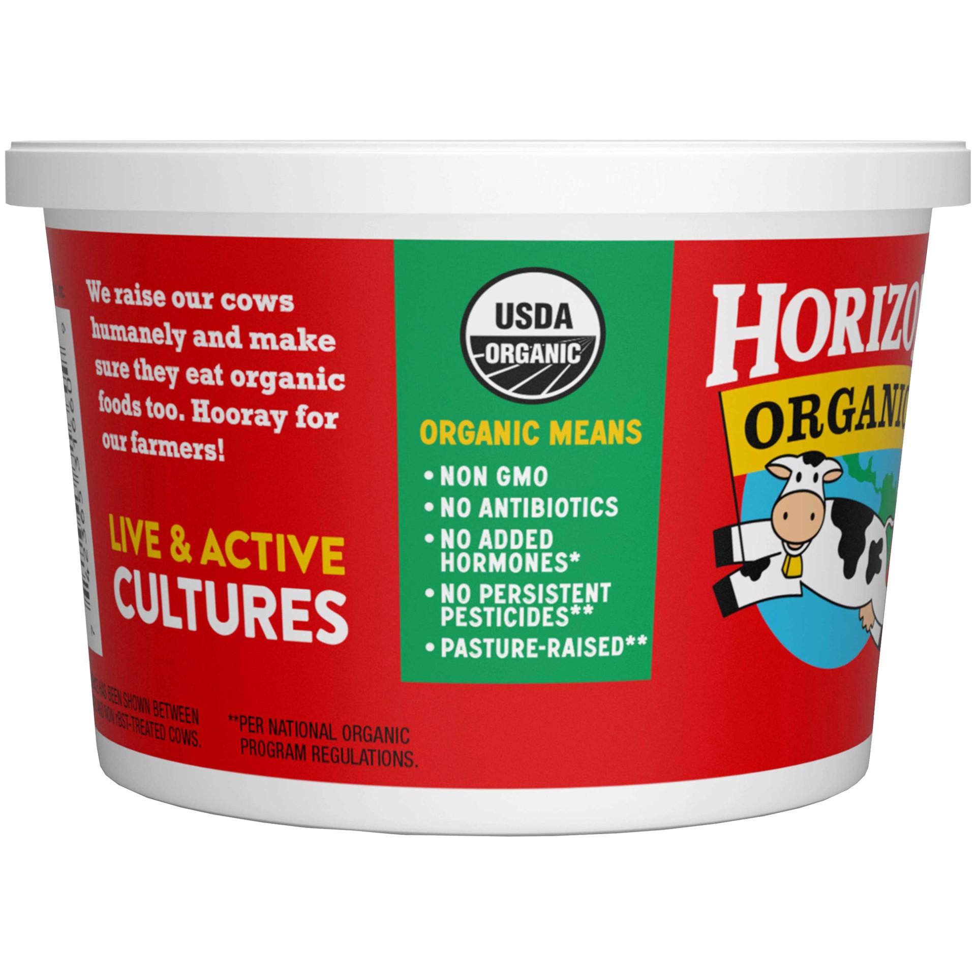 slide 4 of 4, Horizon Organic Cultured Sour Cream, 16 oz., 16 oz