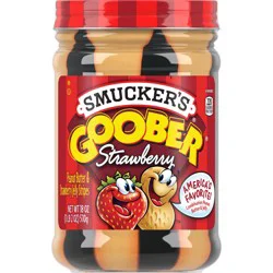 Smucker's Goober Peanut Butter and Strawberry Jelly Stripes, 18 Ounces