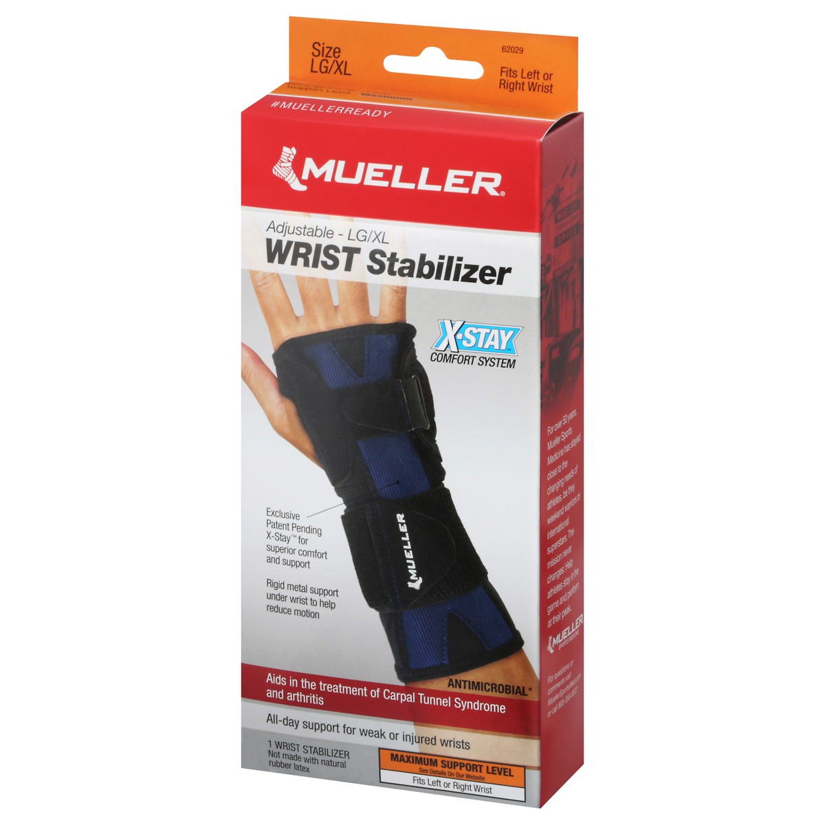 slide 7 of 12, Mueller Adjustable Large/Extra Large Wrist Stabilizer 1 ea, 1 ct