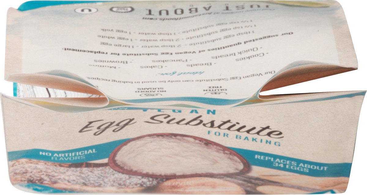 slide 12 of 13, Just About Foods Vegan Egg Substitute, 12 oz