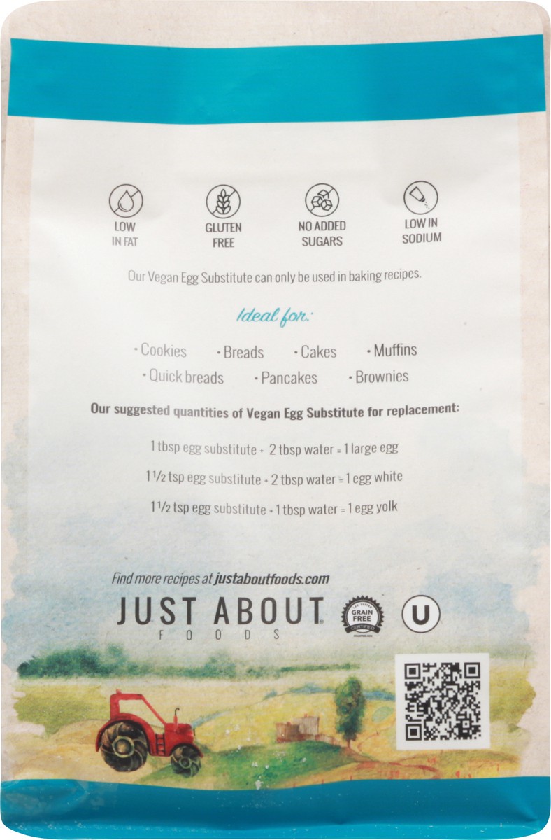 slide 4 of 13, Just About Foods Vegan Egg Substitute, 12 oz