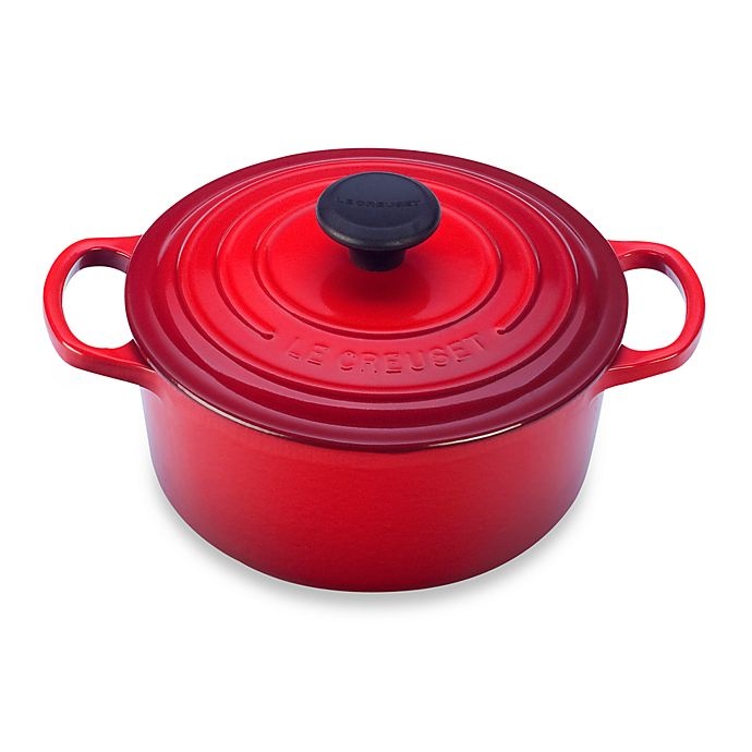 slide 1 of 1, Le Creuset Signature Round Dutch Oven - Cherry, 3.5 qt