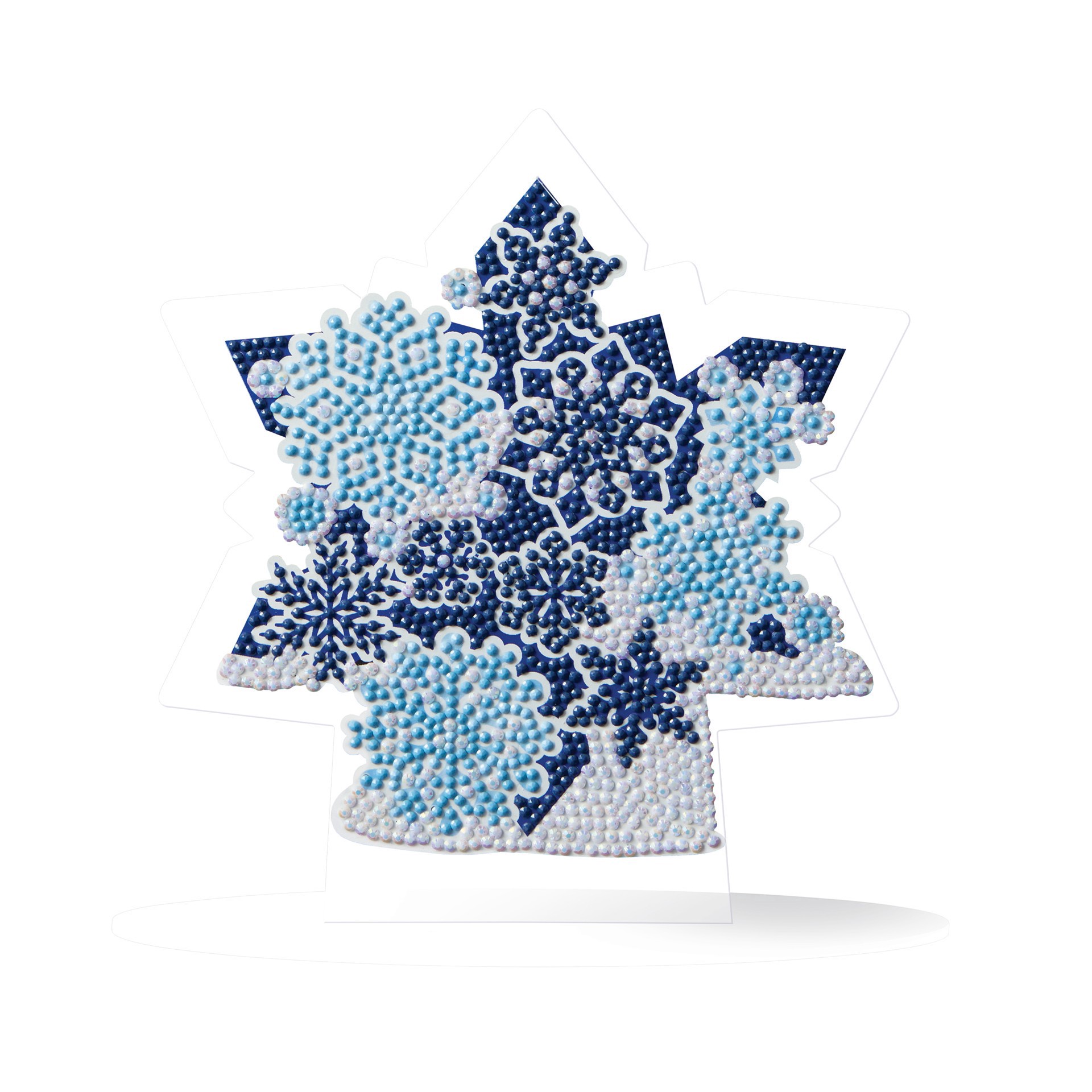slide 2 of 4, 8" X 7.75" Snowflake Diamond Art Table Topper Kit By Make Market, 8 in x 7.75 in