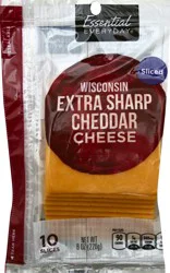 Essential Everyday Extra Sharp Wi Cheddar Slice