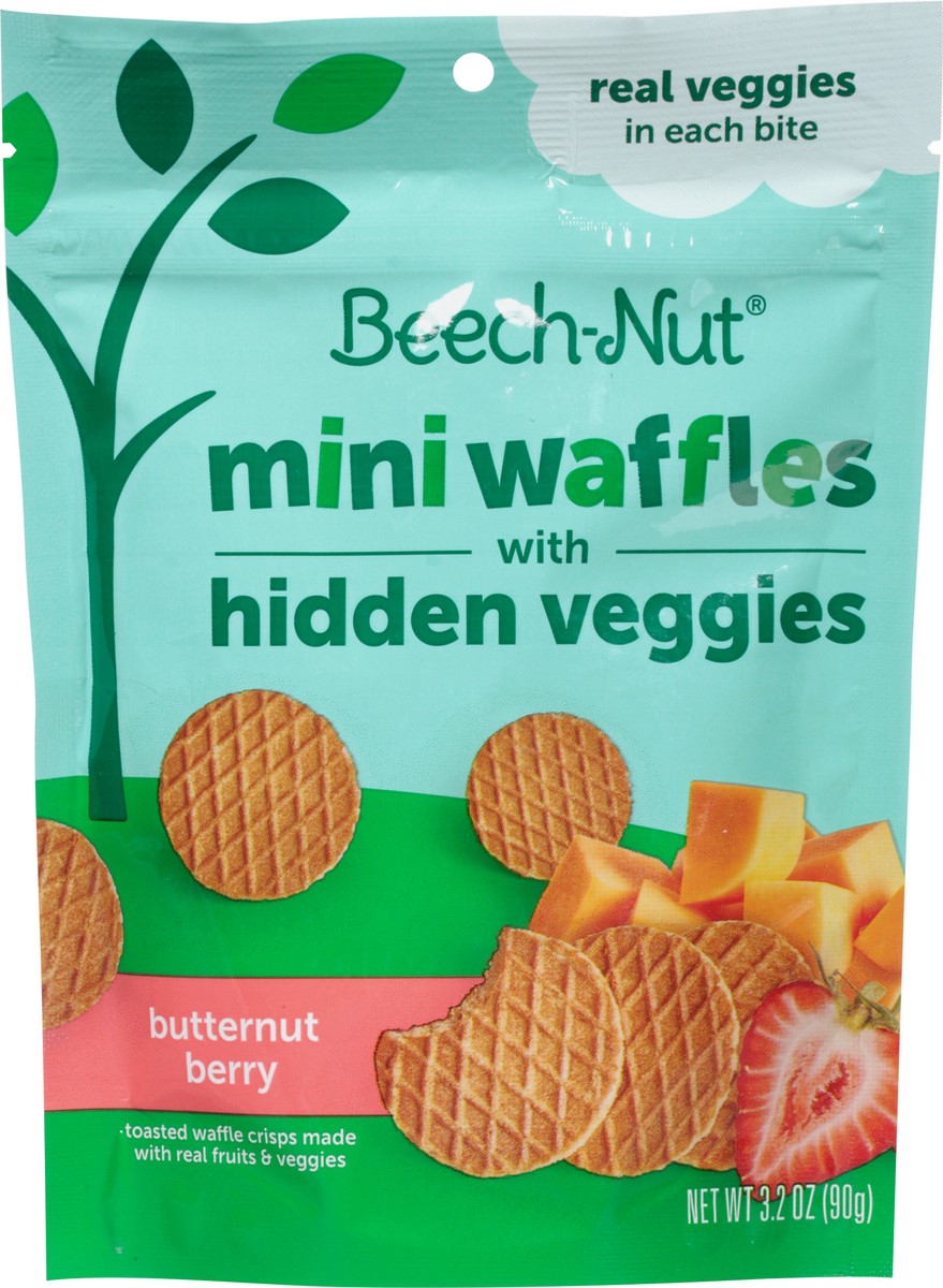 slide 1 of 14, Beech-Nut Butternut Berry Mini Waffles with Hidden Veggies Toddler 3.2 oz, 3.2 oz