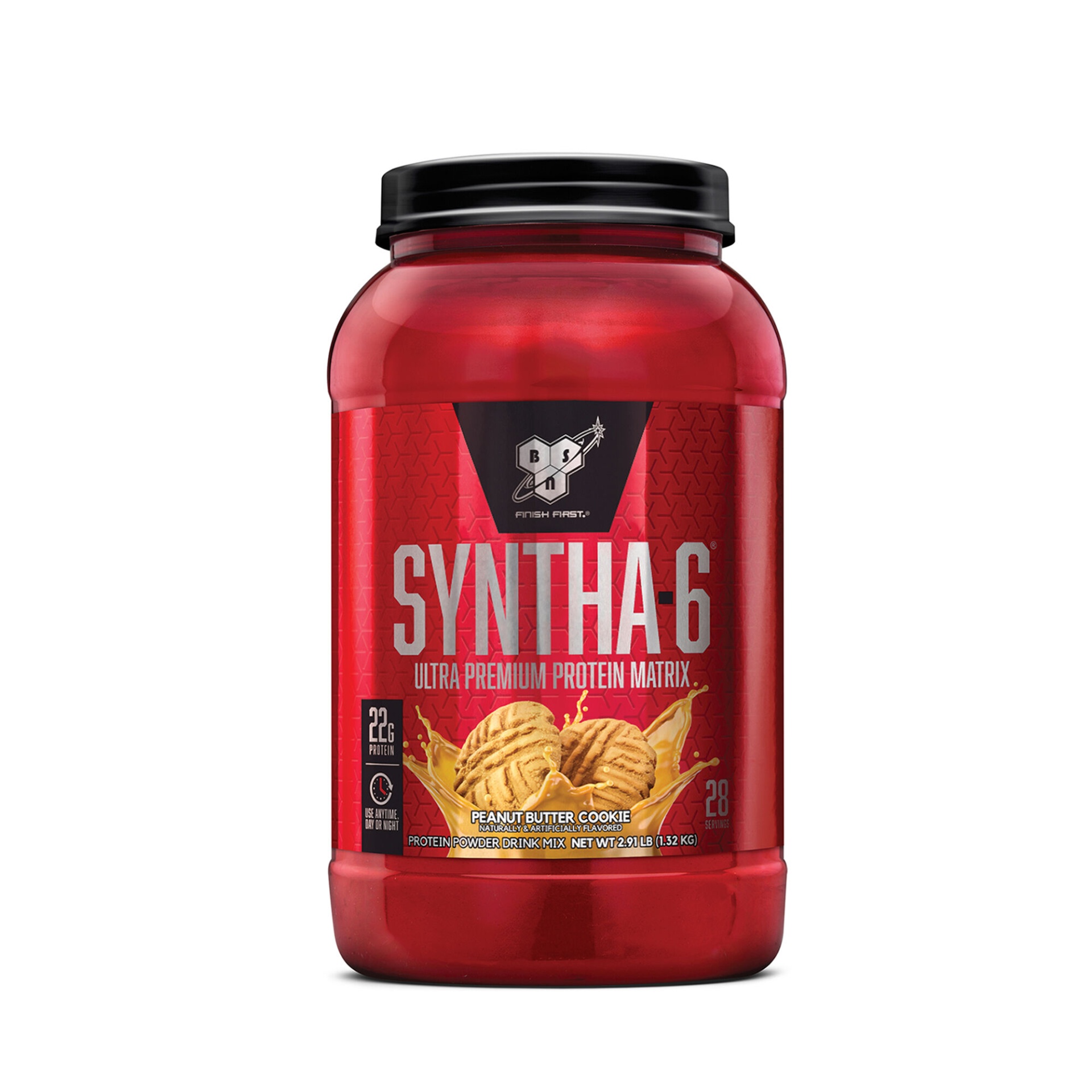 slide 1 of 1, BSN Syntha-6 Ultra-Premium Protein Powder Peanut Butter Cookie, 2.91 lb