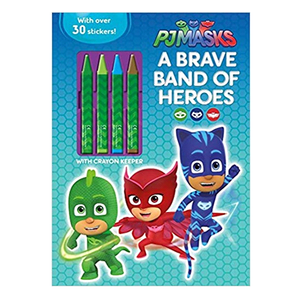 slide 1 of 1, PJ Masks a Brave Band of Heros with Chunky Crayons by PJ Masks, 1 ct