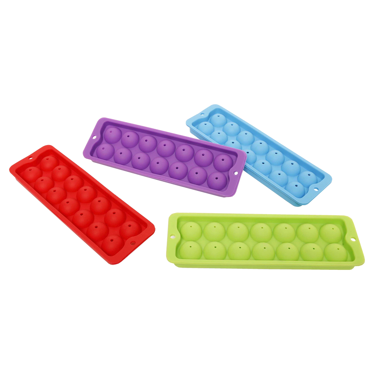 slide 1 of 13, Kolorae Silicone Ball Shaped Ice Cube Tray, Assorted Colors, 1 ct