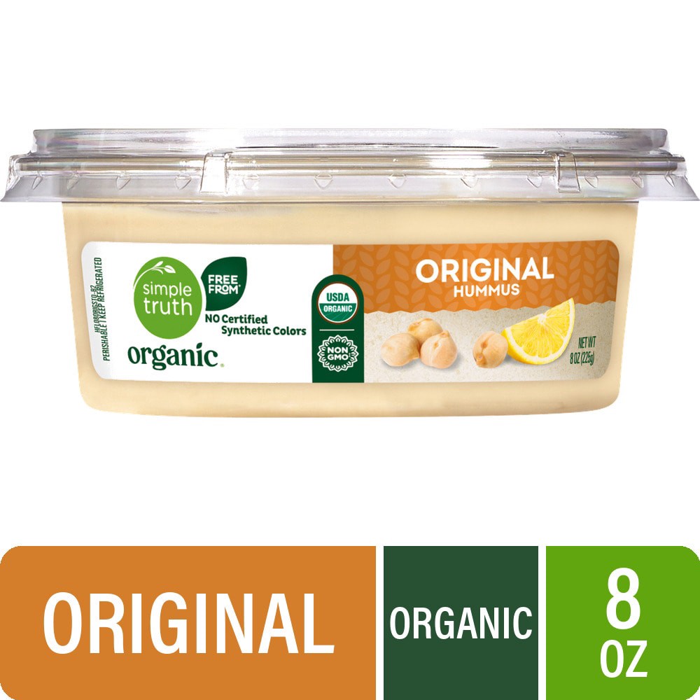 slide 1 of 7, Simple Truth Organic Original Hummus 8 oz, 8 oz