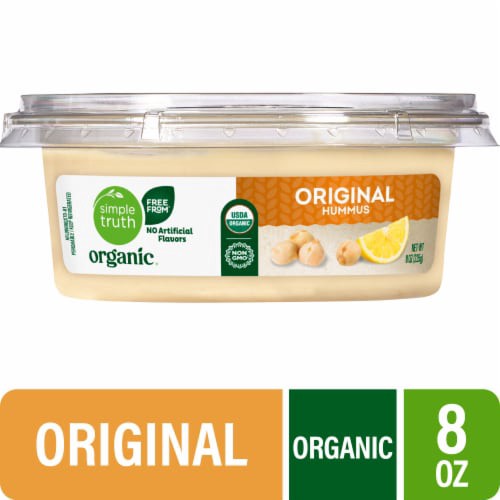 slide 1 of 7, Simple Truth Organic Original Hummus 8 oz, 8 oz