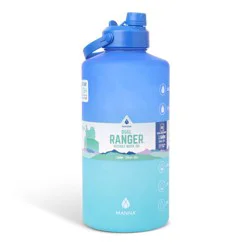 Manna Dual Lid Bottle - Blue Ombre