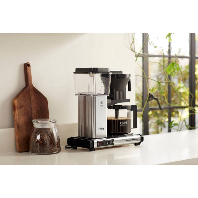 slide 2 of 5, Technivorm Moccamaster by Technivorm KBGV Select Coffee Maker with Glass Carafe, Silver, 1 ct