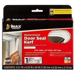 Duck® Brand Max Strength Replacement Door Seal - White, 84 In.