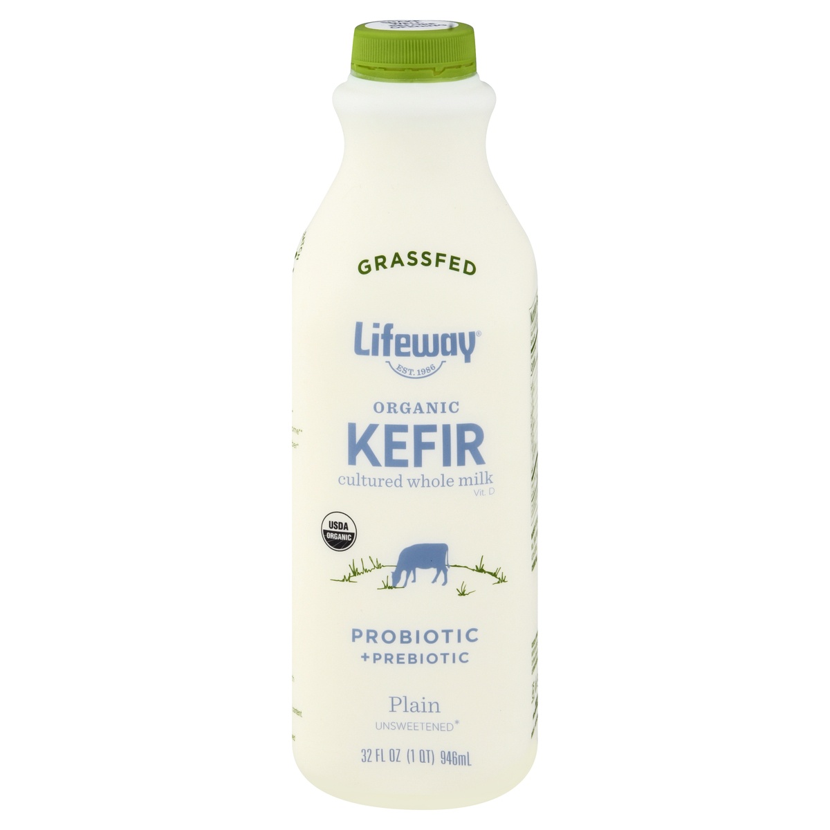 Lifeway Kefir, Organic, Plain, Unsweetened 32 Oz | Shipt