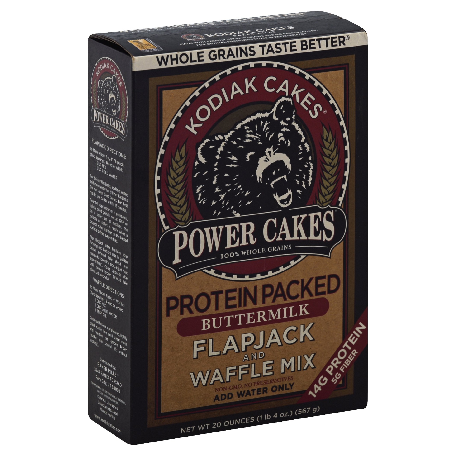 Kodiak Cakes Protein Packed Flapjack & Waffle Mix Buttermilk 20 oz Shipt