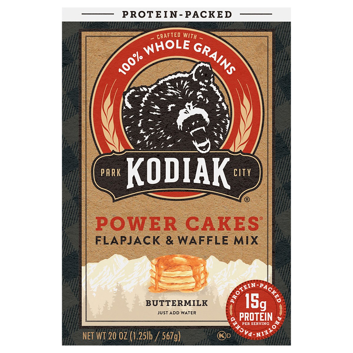 slide 1 of 8, Kodiak Cakes Flapjack & Waffle Mix, Buttermilk, 20 oz, 20 oz