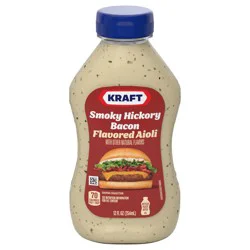 Kraft Smoky Hickory Bacon Flavored Aioli, 12 oz Bottle