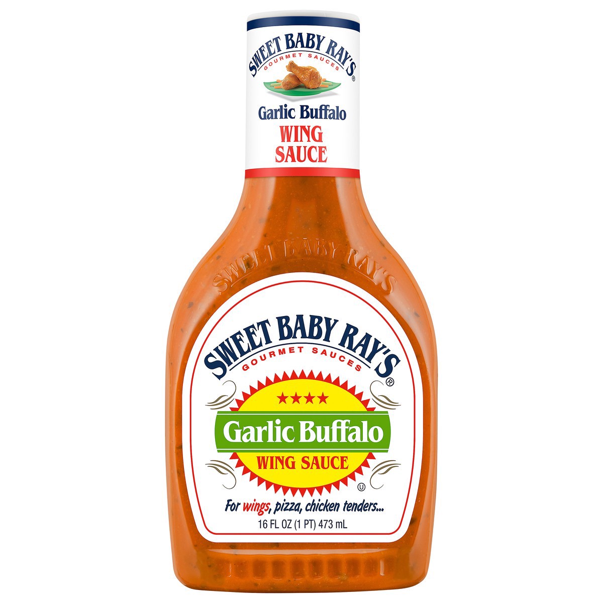 slide 1 of 10, Sweet Baby Ray's Garlic Buffalo Wing Sauce 16 fl oz, 16 fl oz