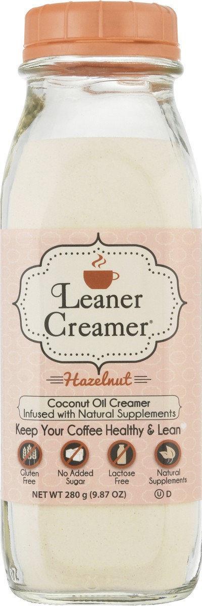 slide 1 of 12, Leaner Creamer Hazelnut Coconut Oil Creamer 280 gr, 1 ct