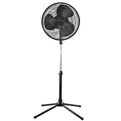 Comfort Zone Oscillating Pedestal Fan - Black