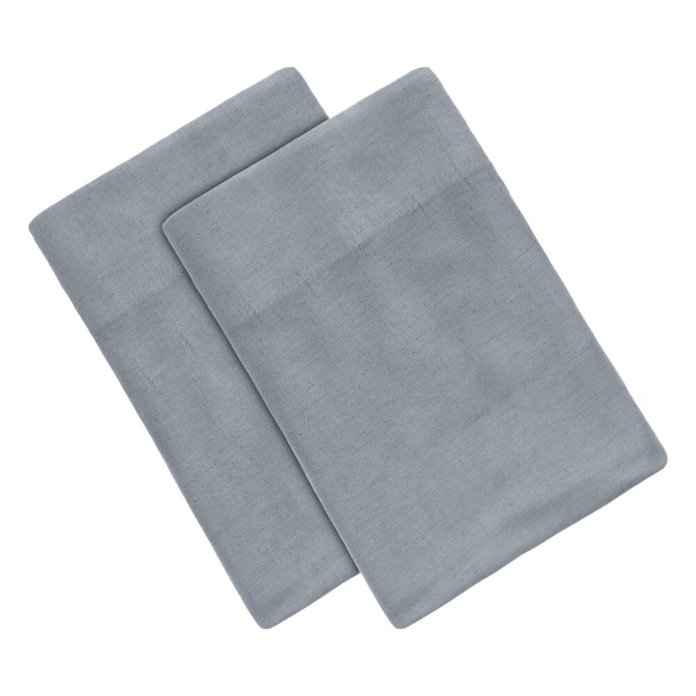 slide 1 of 1, Modavari Home Fashions 180 Thread Count Linen Pillowcases - Gray, 2 ct / standard