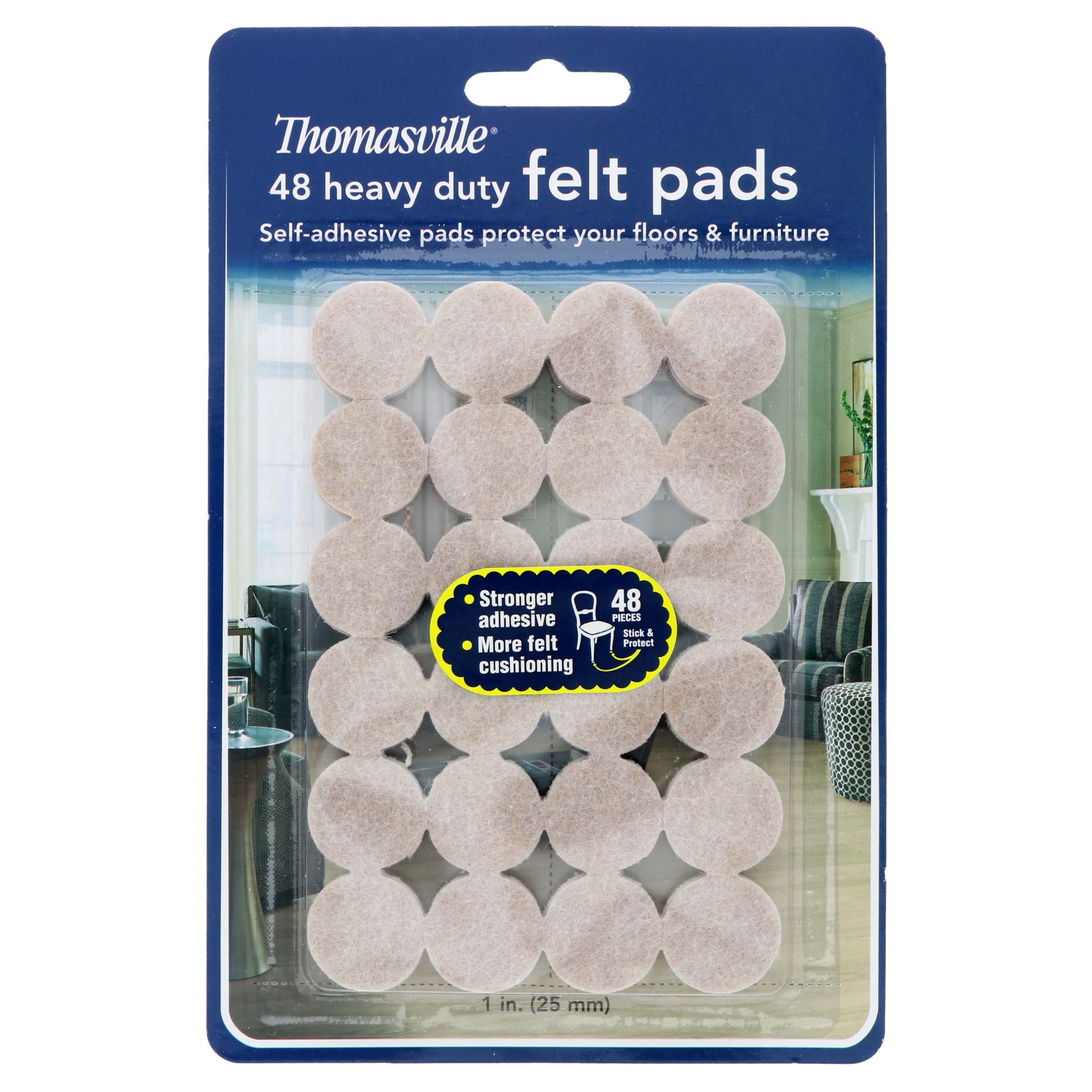 slide 1 of 1, Parker & Bailey Heavy Duty Felt Pads, 48 ct