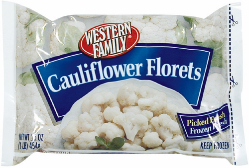 slide 1 of 1, Western Family Cauliflower Florets, 16 oz