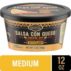 Private Selection® Chipotle Peppers Medium Salsa Con Queso Cheese Dip