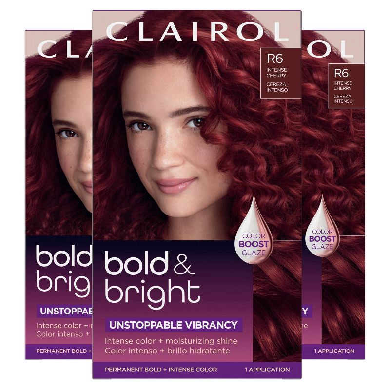 slide 3 of 10, Clairol Bold & Bright R6 Intense Cherry, 1 ct