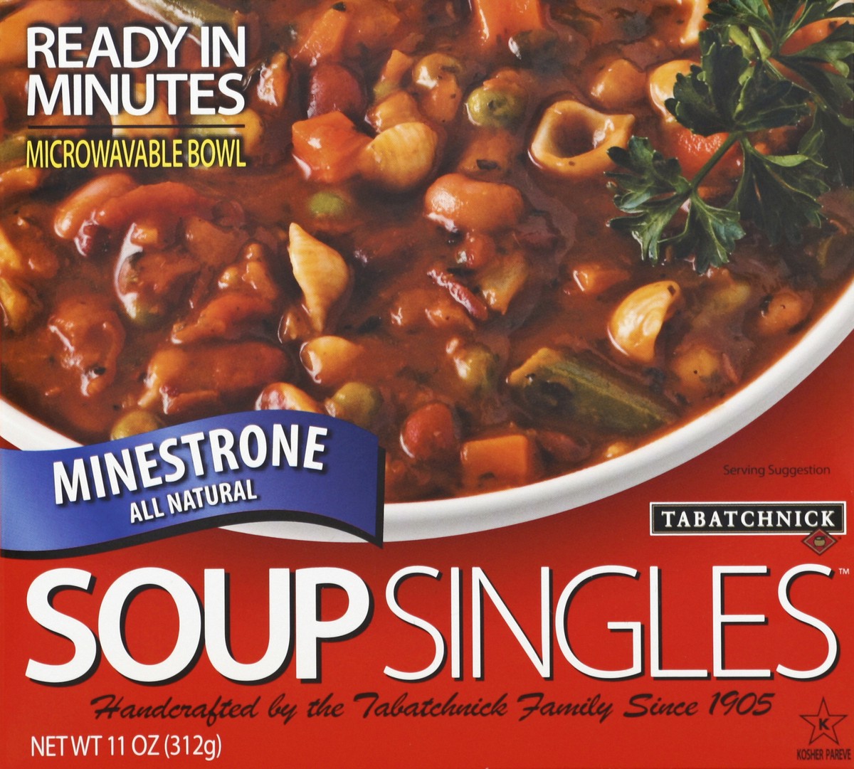slide 3 of 4, Tabatchnick Minestrone Soup Single, 11 oz