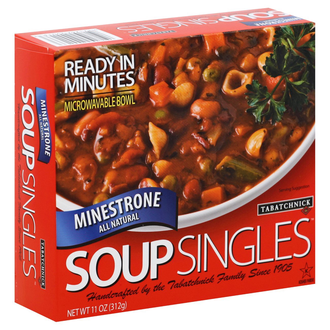 slide 1 of 4, Tabatchnick Minestrone Soup Single, 11 oz