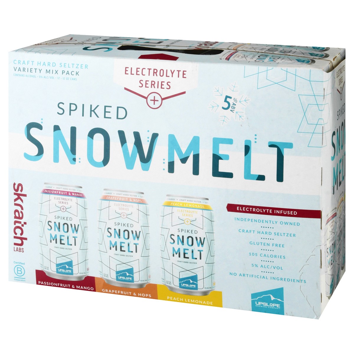slide 2 of 9, Upslope Brewing Co. Spiked Snowmelt Variety Mix Pack Hard Seltzer 12 ea, 12 ct; 12 oz