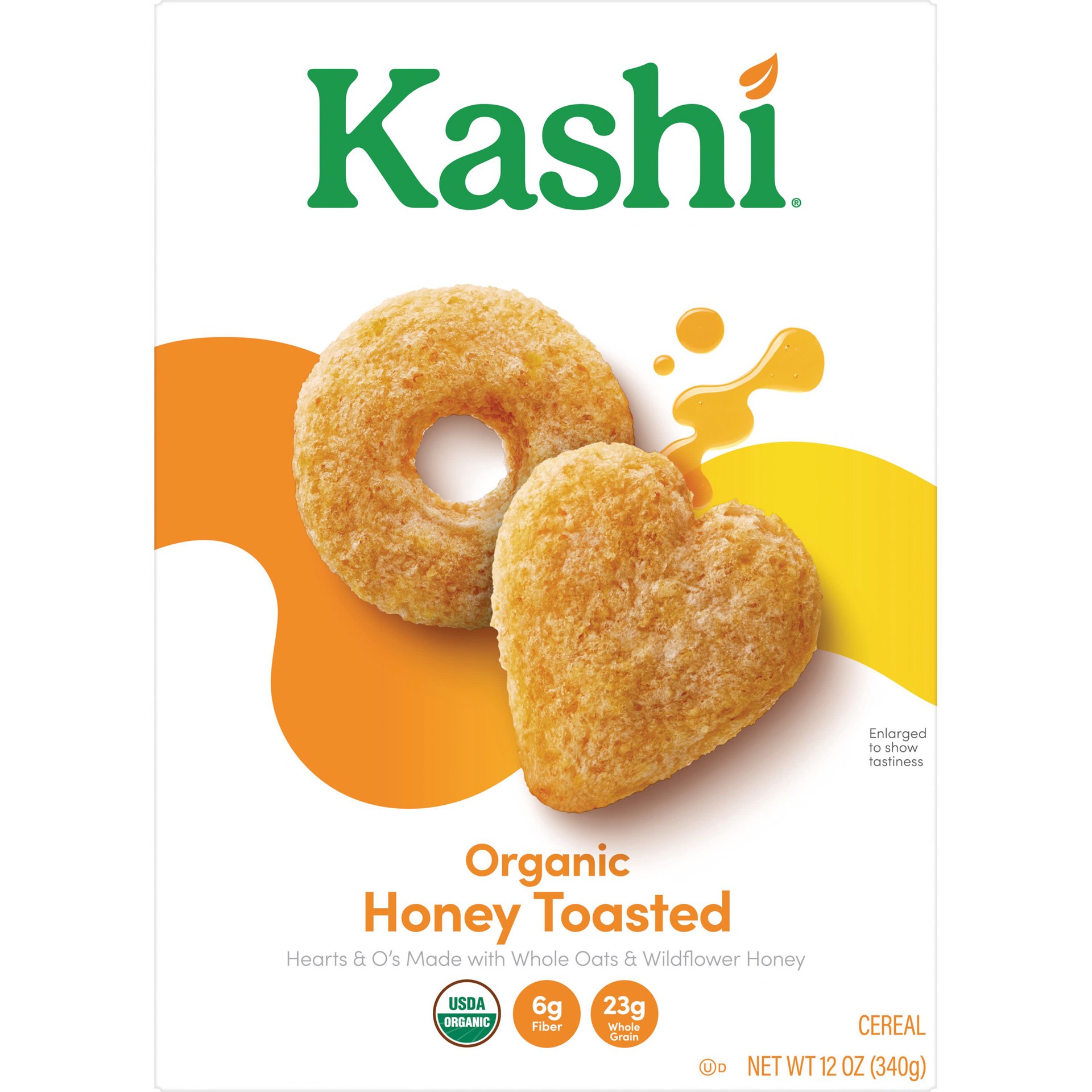 slide 4 of 5, Kashi Breakfast Cereal, Family Breakfast, Organic Fiber Cereal, Honey Toasted, 12oz Box, 1 Box, 12 oz