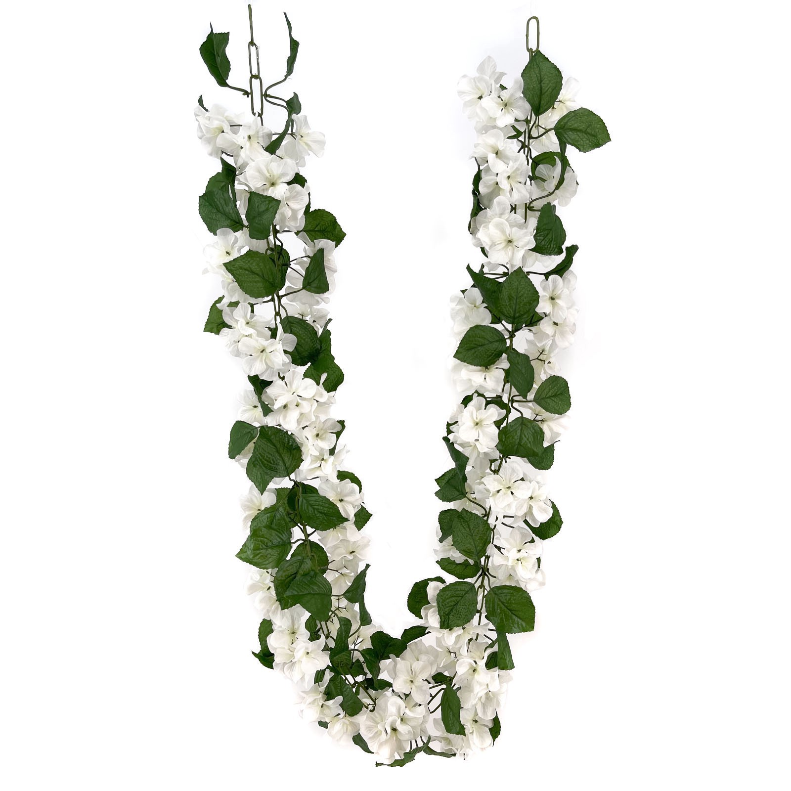 slide 4 of 5, 6ft. White Hydrangea Chain Garland By Ashland, 6 ft