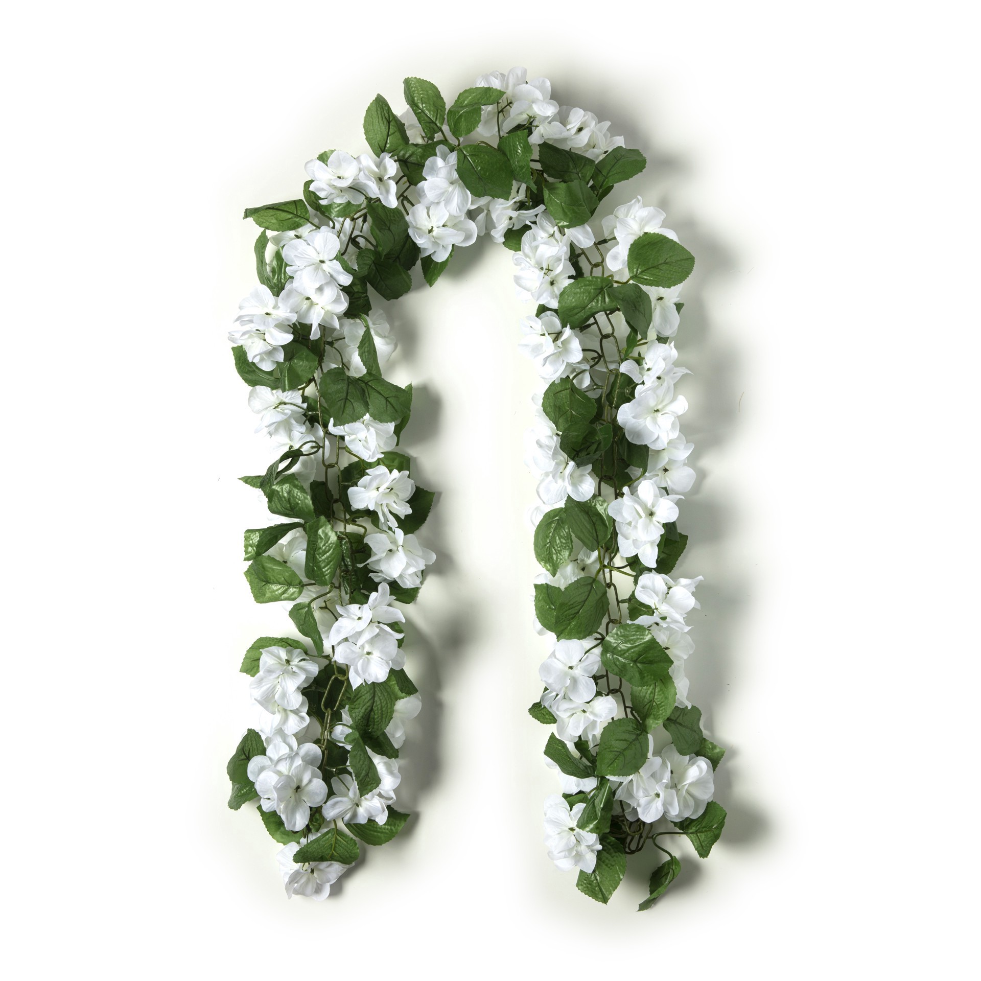 slide 3 of 5, 6ft. White Hydrangea Chain Garland By Ashland, 6 ft