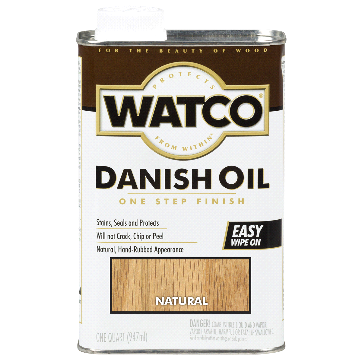slide 1 of 5, Rustoleum Watco Danish Oil Finish - A65741, Quart, Natural, 1 qt