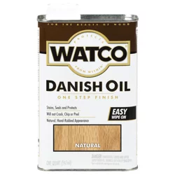 Rustoleum Watco Danish Oil Finish - A65741, Quart, Natural