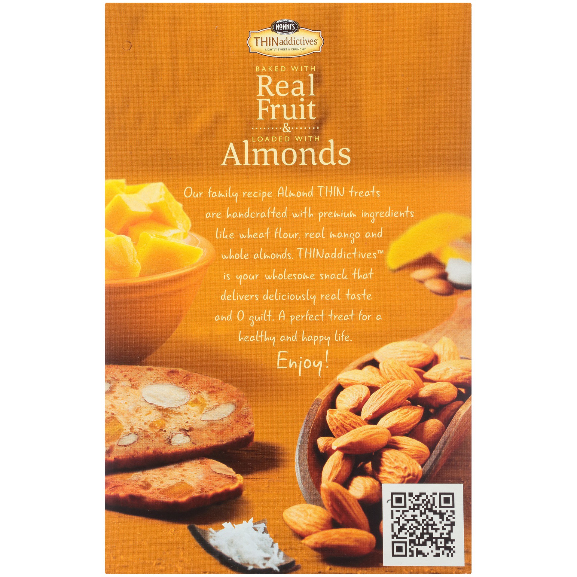 slide 7 of 8, Nonni's THINaddictives Almond Thin Mango & Coconut Cookies 6 - 3 Packs, 6 ct