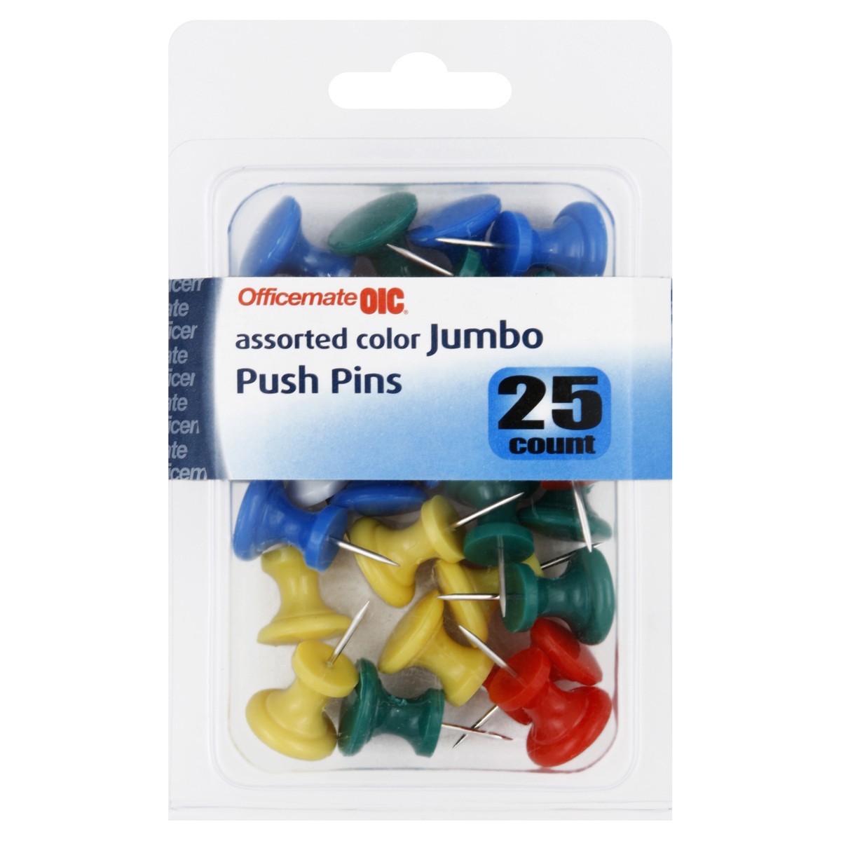 slide 2 of 2, OIC Push Pins 25 ea, 25 ct